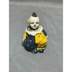 Vintage 4.75” Ceramic Bobble Head Happy Nodding Clown Bank